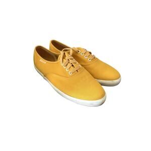 Vintage Pacific Express Zippy Canvas Tennis Shoes Yellow Women’s 7.5 Retro